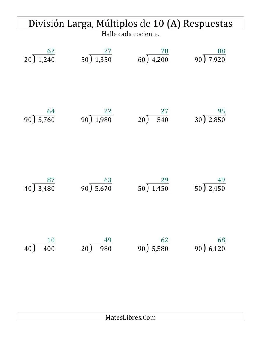 Las mejores 37 ideas de Divisiones matematicas | divisiones matematicas,  división, ejercicios de divisiones