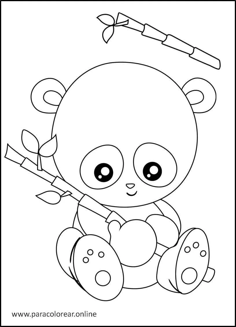 ▷ Los mejores Dibujos de Osos Panda para Colorear Imprimir y Pintar 