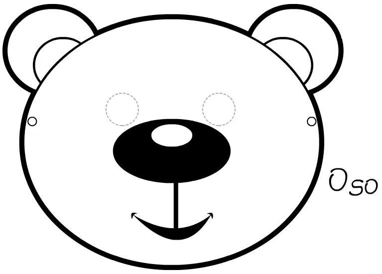 Las mejores 8 ideas de Mascara de oso | mascara de oso, antifaz de  animales, mascara de animales