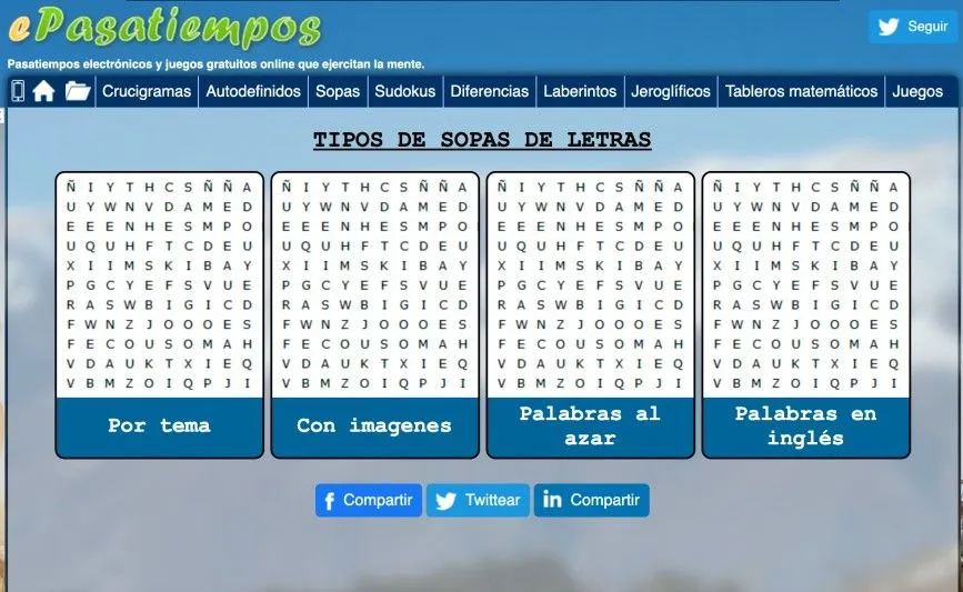 Las mejores sopas de letras en PDF para imprimir gratis | En FormatPDF Las mejores sopas de letras en PDF para imprimir gratis | En FormatPDF