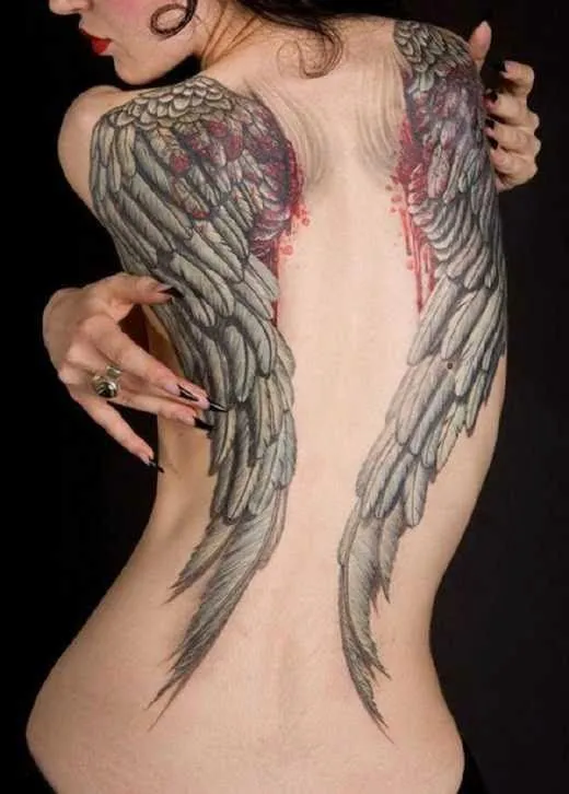 Los mejores tatuajes de alas | Belagoria
