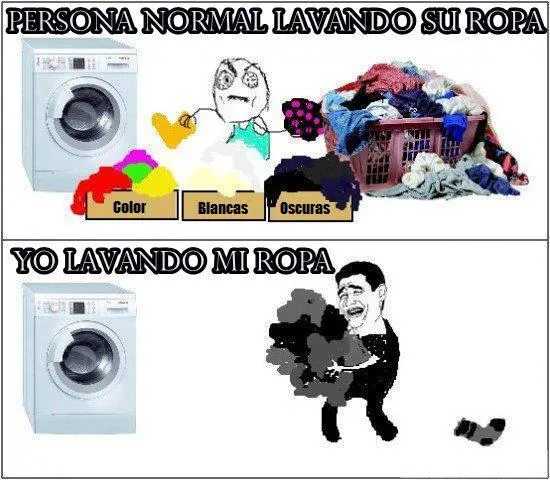 Memedroid - "yo lavando mi ropa" por ptm