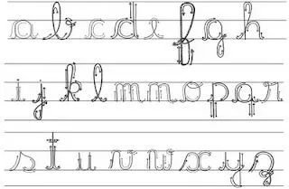 Alfabeto de letra cursiva - Imagui