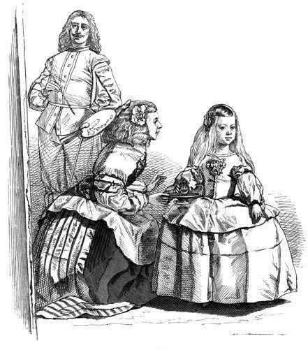 Las Meninas de Velázquez. Dibujo | Infanta Margarita Teresa Images ...