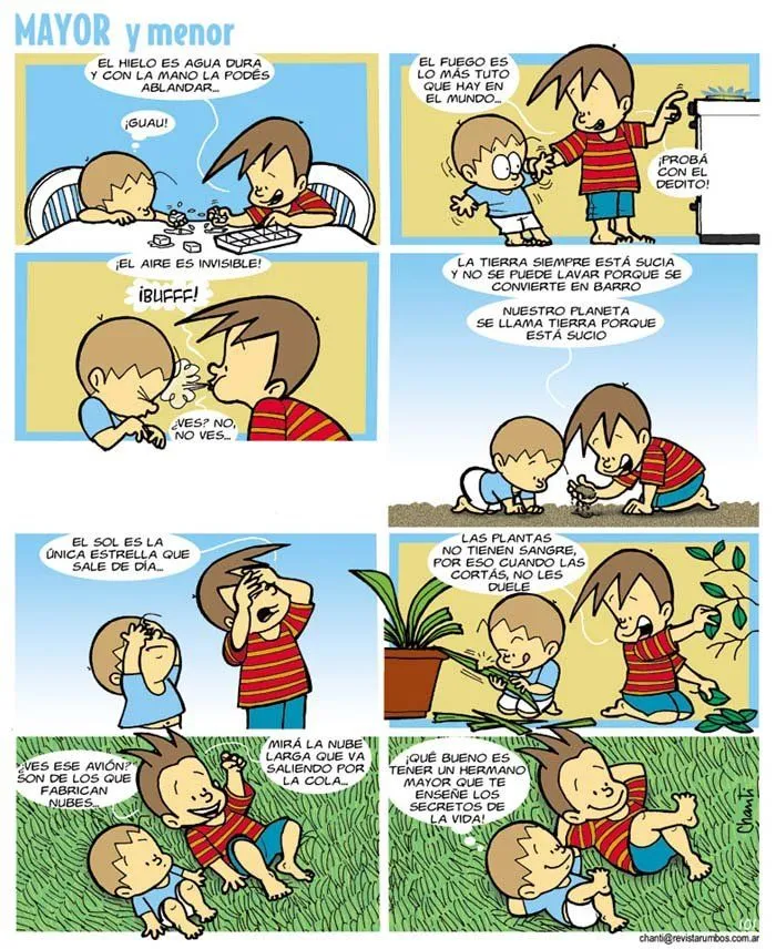 MAYOR y menor: dos hermanos en cuadritos - Imaginaria No. 205 - 25 ... MAYOR y menor: dos hermanos en cuadritos - Imaginaria No. 205 - 25 ...