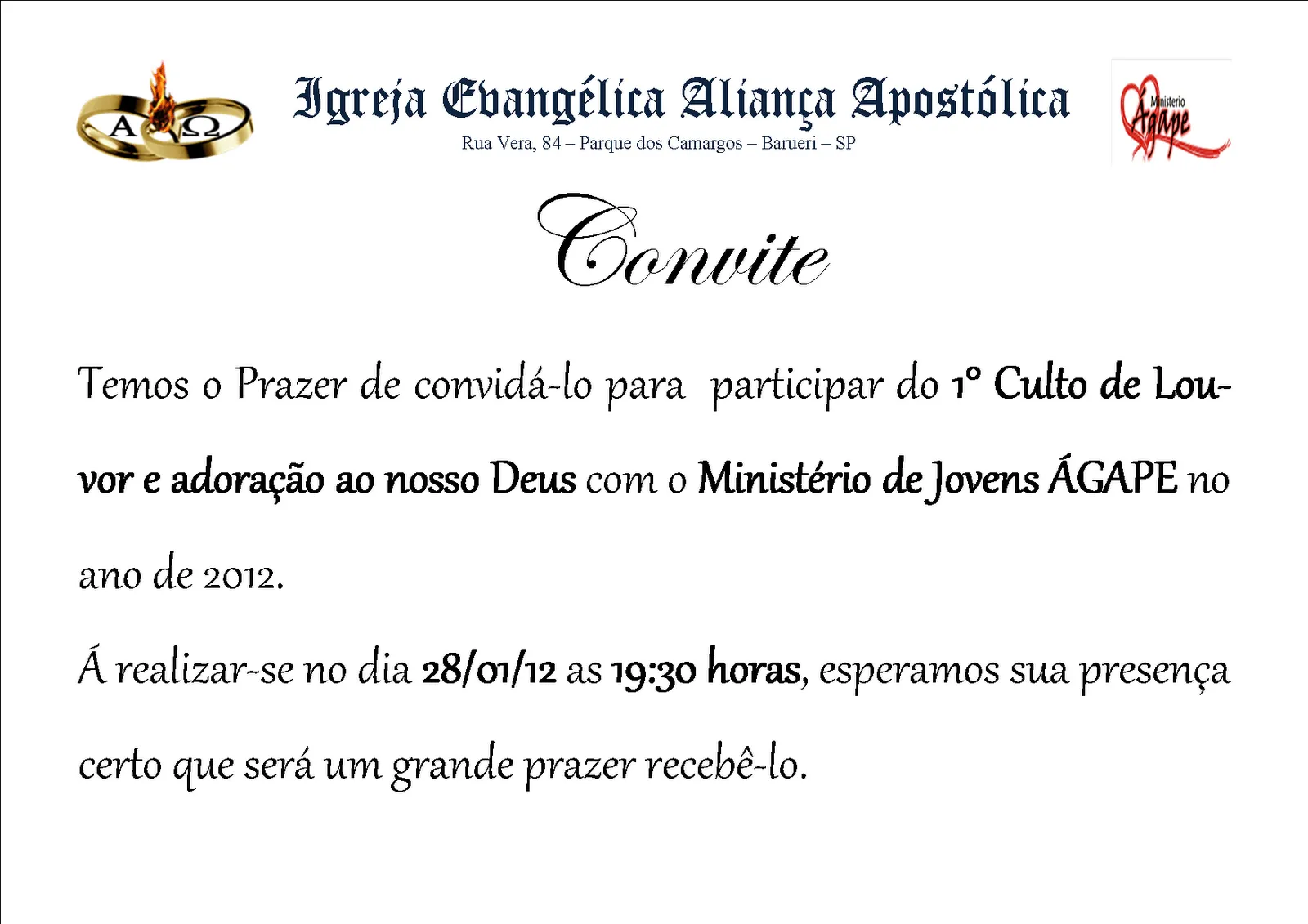 Mensagens Pr. Artur Junior: Convite Culto de Jovens Mensagens Pr. Artur Junior: Convite Culto de Jovens