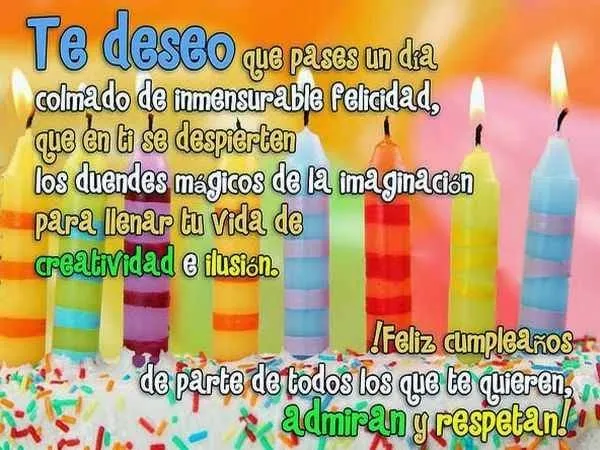 Mensajes cortos de cumpleaños ~ Frases de cumpleaños