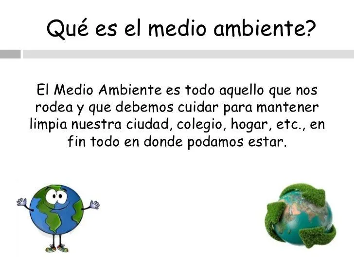 Mensajes para cuidar el medio ambiente para niños - Imagui