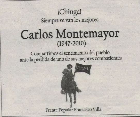 Mensajes de despedida | Cátedra Intercultural Carlos Montemayor