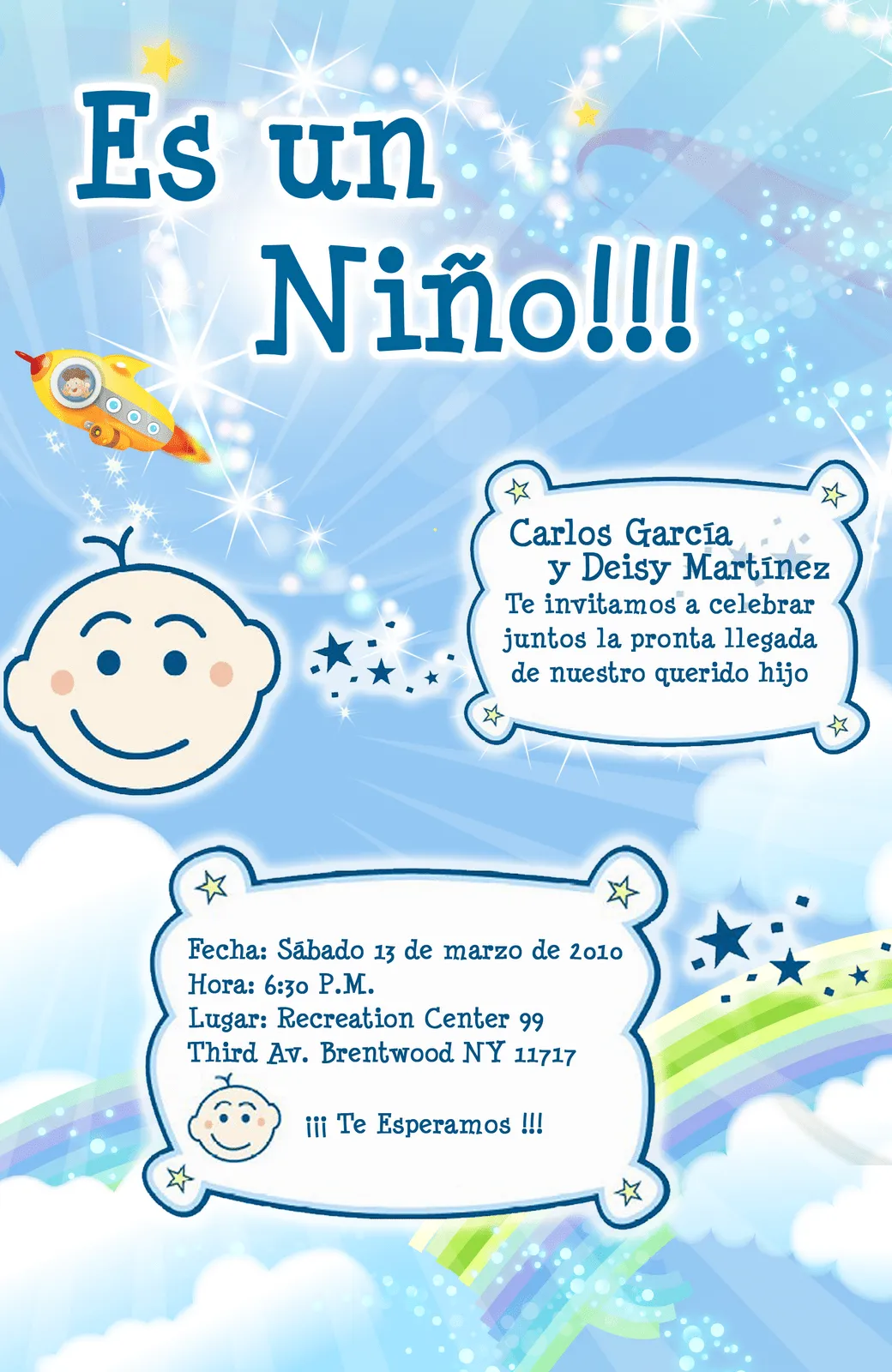 Mensajes para tarjeta de invitación baby shower - Imagui
