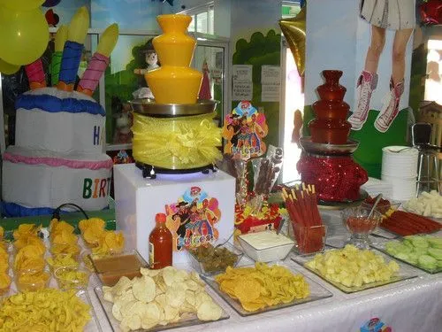 mesas de fruta | Mesa de dulces | Pinterest | Mesas, Fiestas and ...