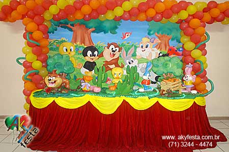 Imagenes de decoraciónes de fiestas infantile de looney toons - Imagui