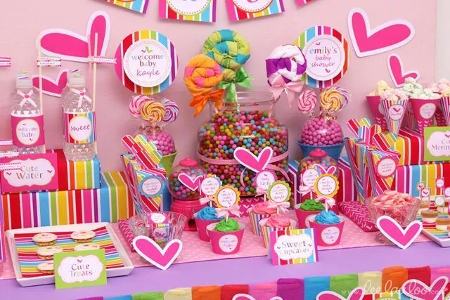 mesa de dulces corazones | Mesa de Dulces & Postres | Pinterest ...