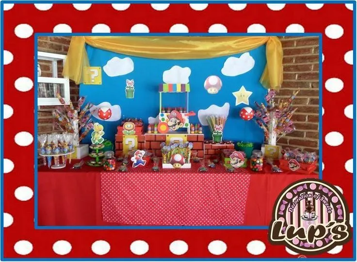 mesa de dulces de mario bros!!! | candy bar | Pinterest | Mario ...