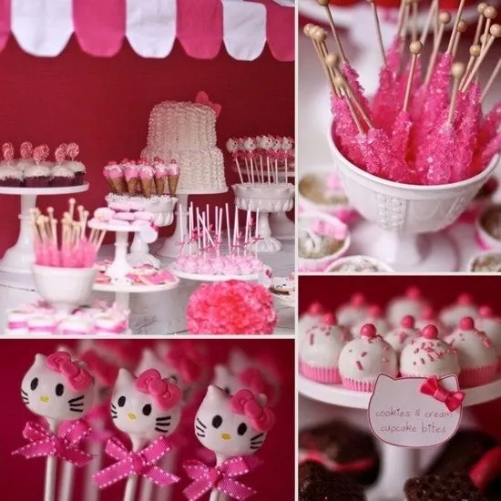 Mesa de dulces y postres | Hello kitty party | Pinterest | Hello ...