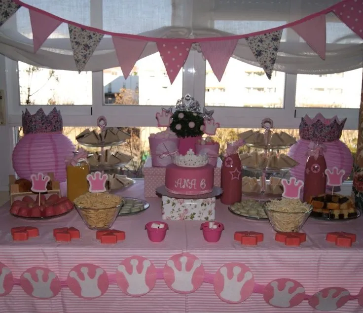 Mesa dulce para cumpleaños de princesas | Cumpleaños de princesas ...