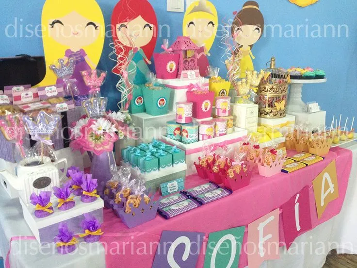 Mesa de dulces Princesas Disney | Fiesta y varios | Pinterest ...