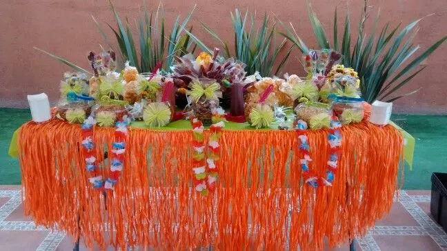 Mesa de dulces hawaiana - Imagui