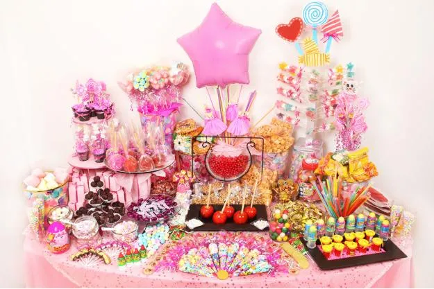 Mesa de dulces fiestas infantiles - Imagui