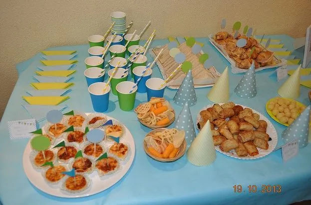 mesasalada #aperitivos cumpleaños | Mesas saladas | Pinterest
