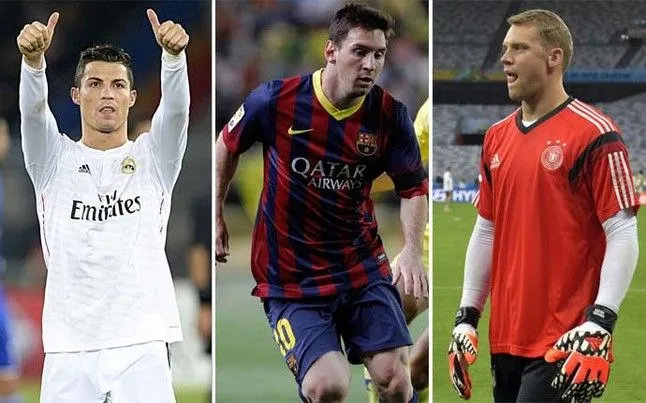 Messi, Cristiano Ronaldo y Neuer, los finalistas del Balón de Oro | ba