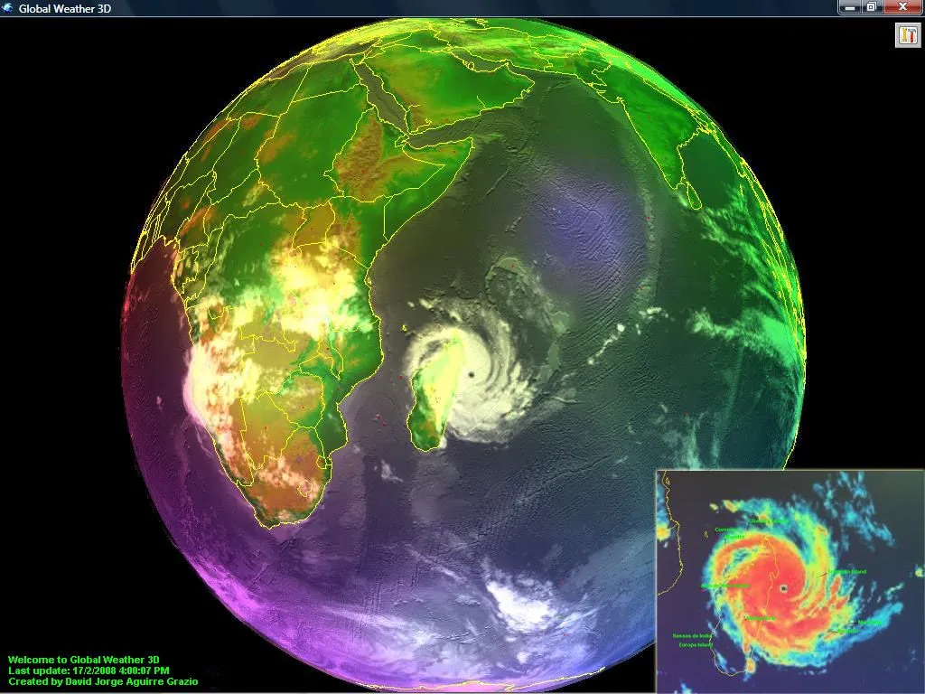 Meteorología Básica: Descarga Globo terráqueo 3D del tiempo