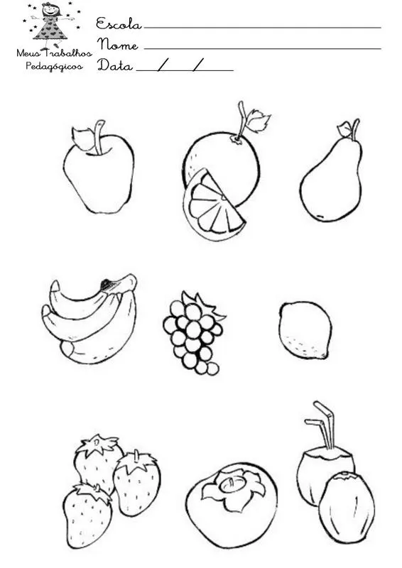 Meus Trabalhos Pedagógicos ®: Imagens de frutas e verduras para ...