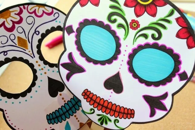 Una Mexicana en USA: Máscara de Calaveras de azúcar para el día de ...