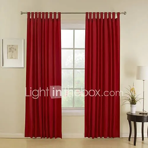 mezcla de algodón jacquard cortina de ahorro de energía roja (dos ...