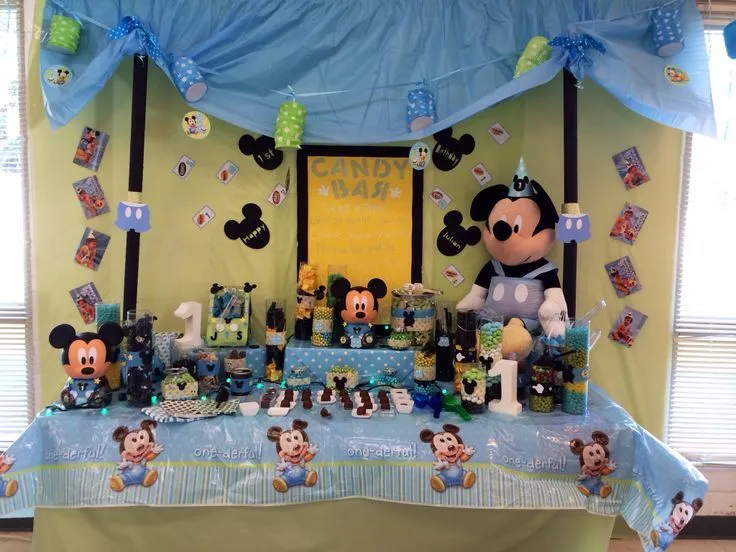 Baby Mickey candy bar | Party | Pinterest