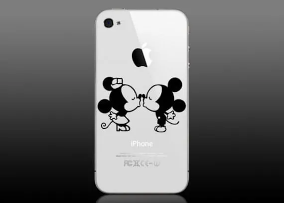 Mickey and Minnie cutie mini kissing for iphone by GrabersGraphics