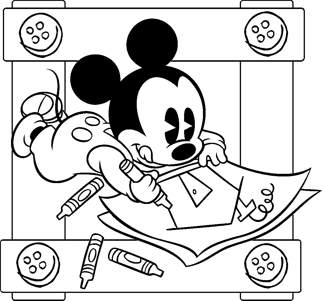 Mickey bebe imagenes - Dibujos para colorear - IMAGIXS