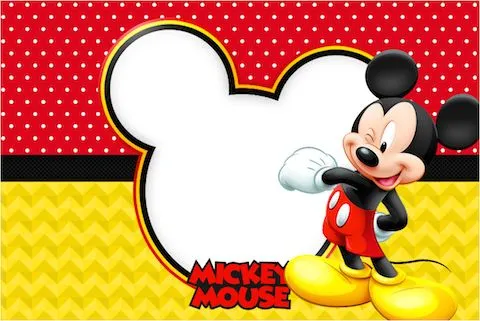 Mickey - Kit Completo com molduras para convites, rótulos para ...
