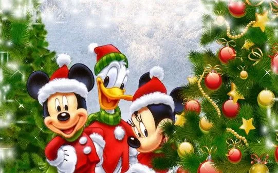 Mickey, Minnie y Donald en Navidad - Fondos de Pantalla. Imágenes ...
