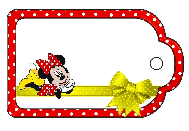 Mickey y Minnie: Etiquetas para Regalos, para Imprimir Gratis ...