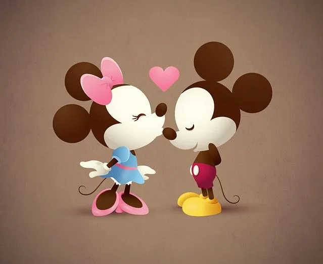 Mickey & Minnie - The Kiss | Flickr - Photo Sharing!