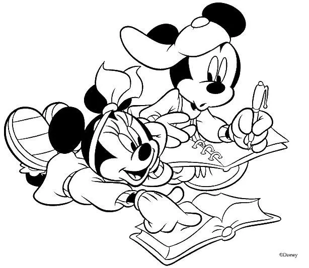 Mickey Mouse y sus amigos baby para colorear - Imagui