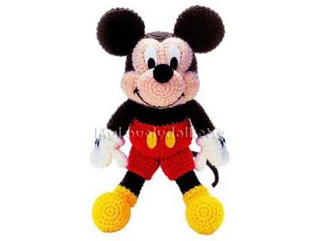 Mickey Mouse Amigurumi Crochet PDF Pattern in por MyLovelyDoll