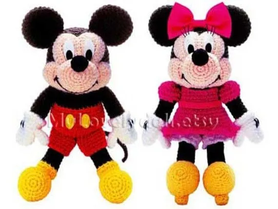 Minnie Mouse Amigurumi Crochet PDF Pattern in by MyLovelyDoll