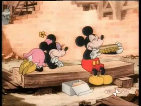 Mickey Mouse & Minnie Mouse-Building a Building(Colorized) - YouTube