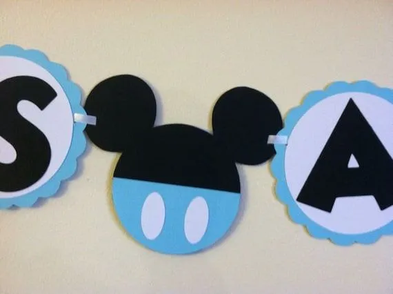 Mickey Mouse Baby shower banner Its a boy Baby por NiuDesigns