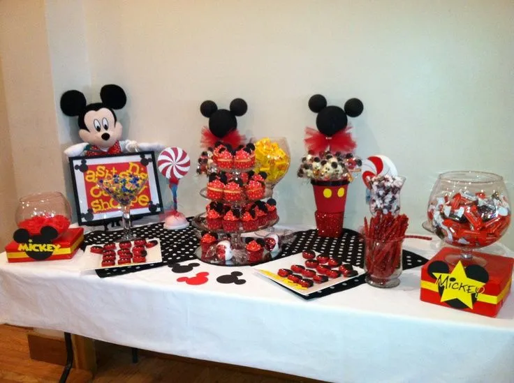 Mickey Mouse Candy Buffet www.centerstagepartyplanning.com ...