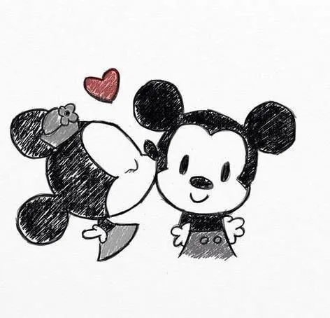 mickey mouse, beso | DIBUJOS | Pinterest | Mickey Mouse and Mice