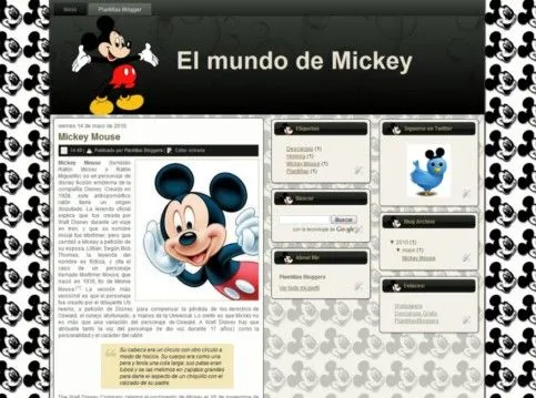 Mickey Mouse blanco y negro fondo negro - Imagui