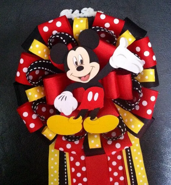 Mickey Mouse Corsage on Etsy, $25.00 | Modern Mums Collection ...