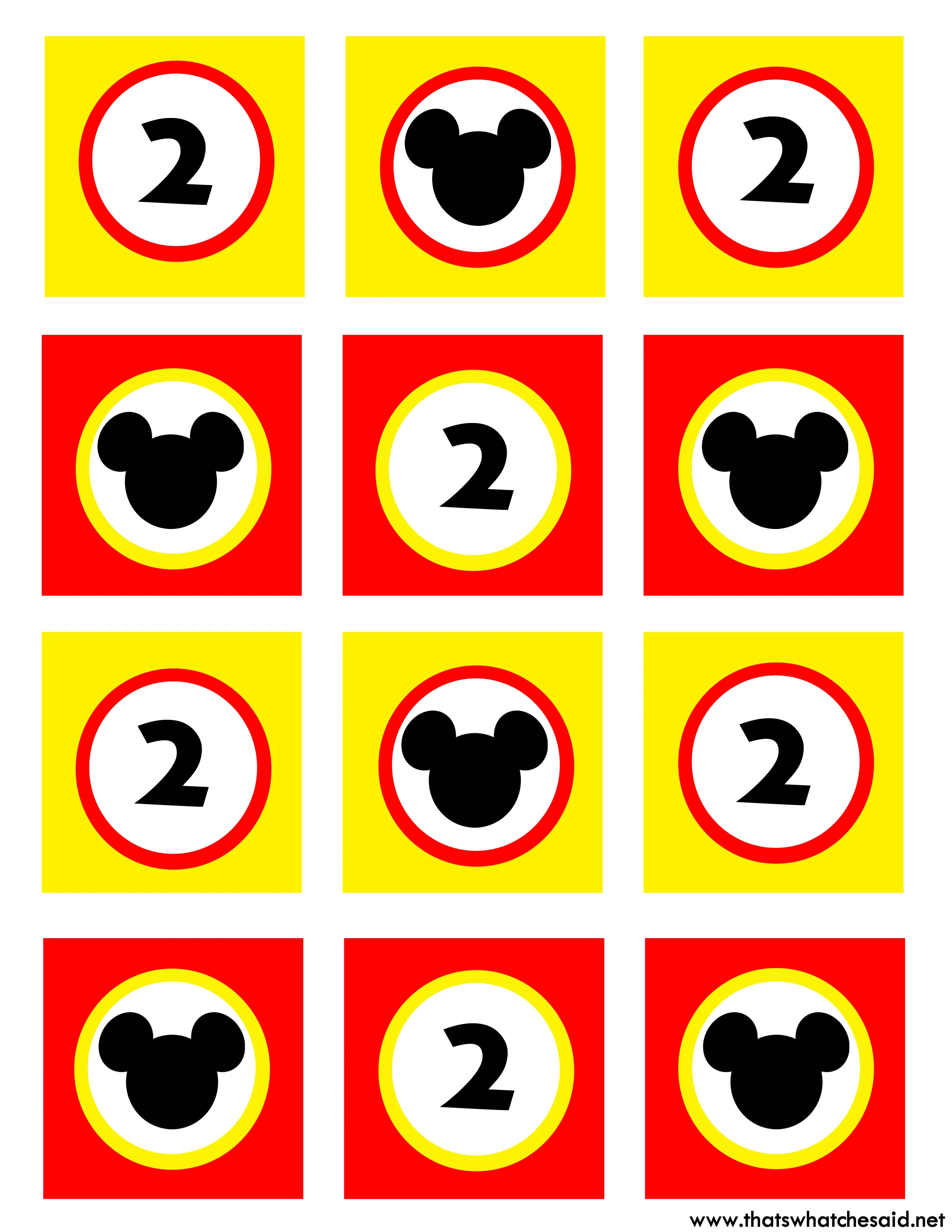 Mickey Mouse Cupcake Toppers from That's What Che Said The Shop on ... Mickey Mouse Cupcake Toppers from That's What Che Said The Shop on ...
