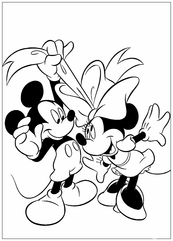 Mimi y Mickey blanco y negro - Imagui