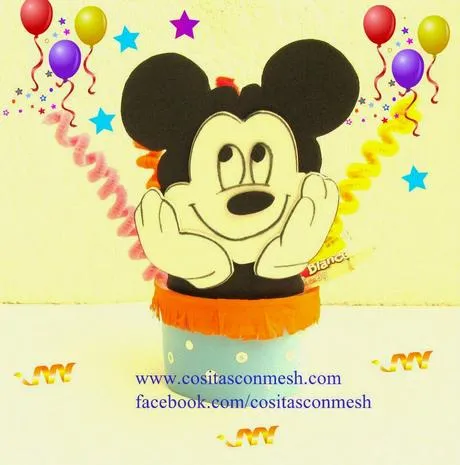 Mickey mouse dulcero en vasito para niños - Paperblog