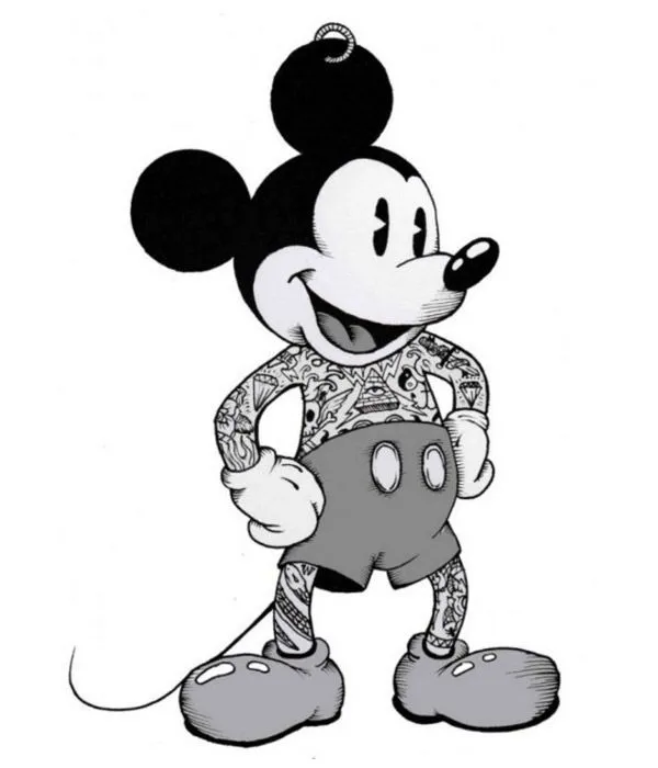 Mickey Mouse tatuado - Imagui