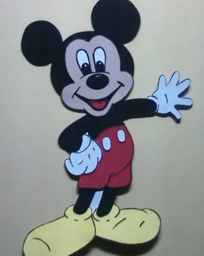Moldes de Mickey Mouse en foami - Imagui